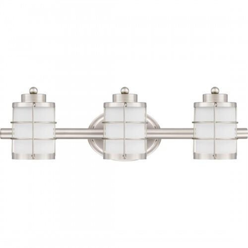 Quoizel HZT8623BN Hazlett Bath 3 light brushed nickel Bath Light