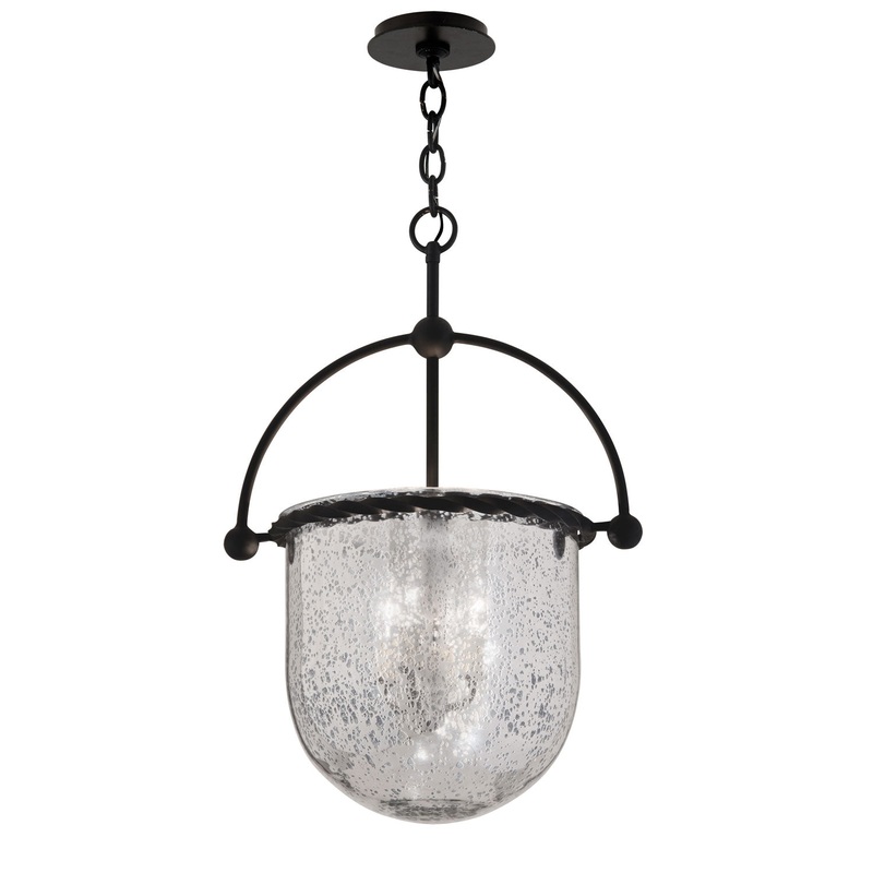 Three Light Pendant from the Mercury Collection in Old Iron Finish by Troy Lighting