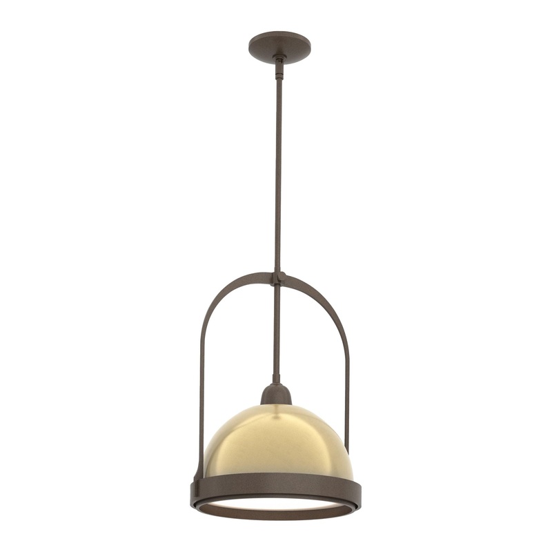 Atlas Small Pendant Bronze Modern Brass