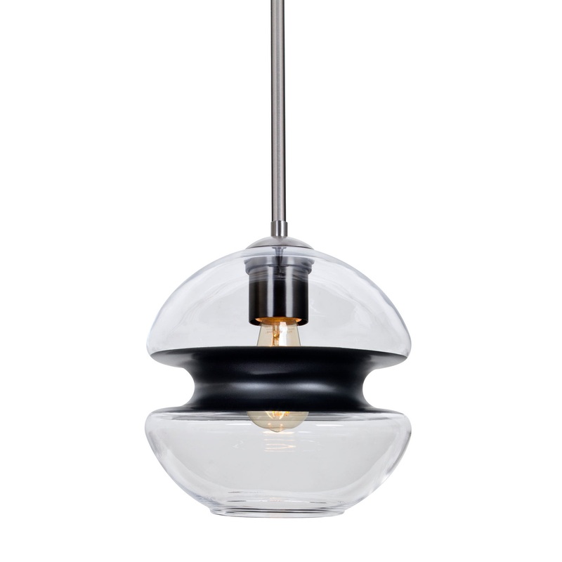 Besa 1TT-HULA8BK-EDIL-SN Hula 8 One Light Pendant Satin Nickel