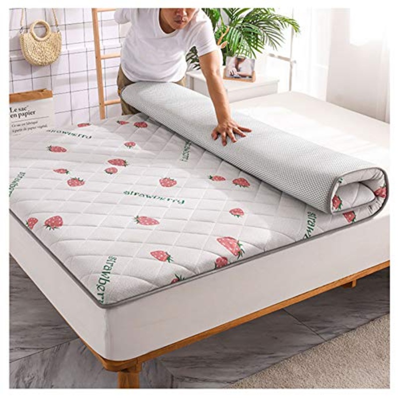 Douer Giapponese Pieghevole Futon Tappetino Tatami, Morbido Portatile Coprimaterasso,Tutta La Stagione Premium Troppo Pieno Materasso Addensare,A,90200CM(3578inch)