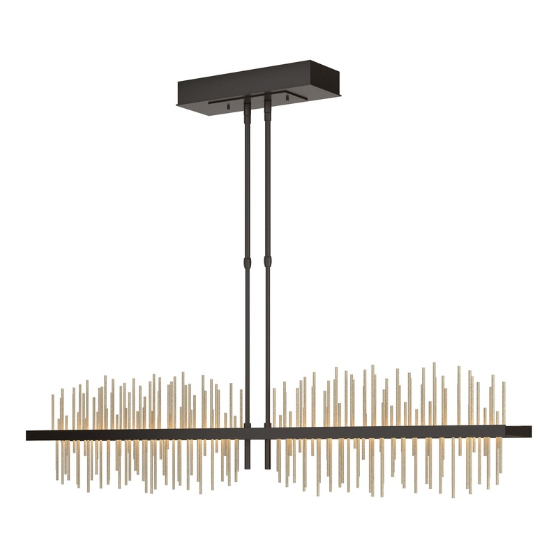 Gossamer Large LED Pendant Oil Rubbed Bronze Soft Gold