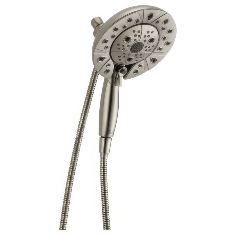 Handshower/Showerhead Combination Universal Lumicoat Stainless In2ition 5 Setting Two in One H2OKinetic