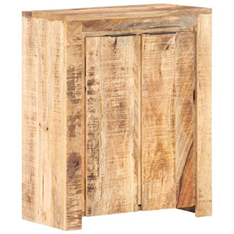 vidaXL Legno Massello di Mango Grezzo Credenza Arredamento Dispensa Armadietto Scaffale Cucina Madia Buffet Mobiletto Scaffalatura Arredo Vetrinetta