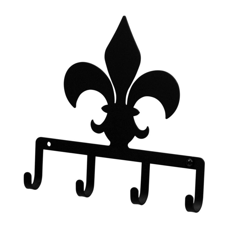 Village Wrought Iron KH-121 Fleur de lis Key Holder