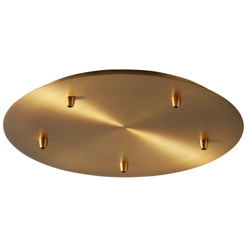 19″ Pendant Canopy – Aged Brass