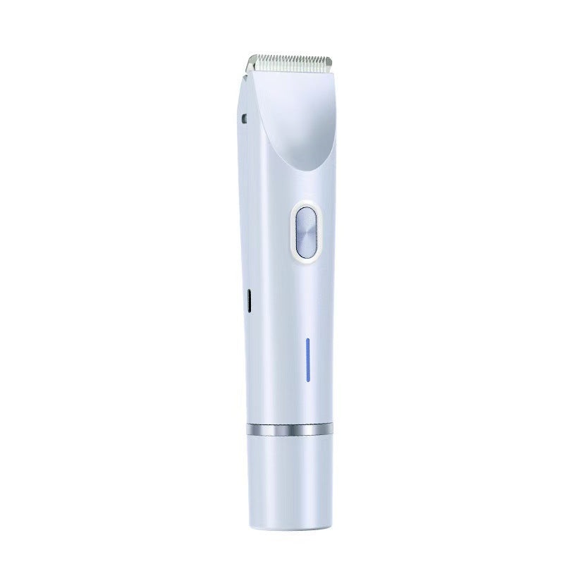2-in-1 Ladies Electric Shaver & Trimmer – IPX7 Waterproof, USB-C Rechargeable, Dual Head Design(Blue)