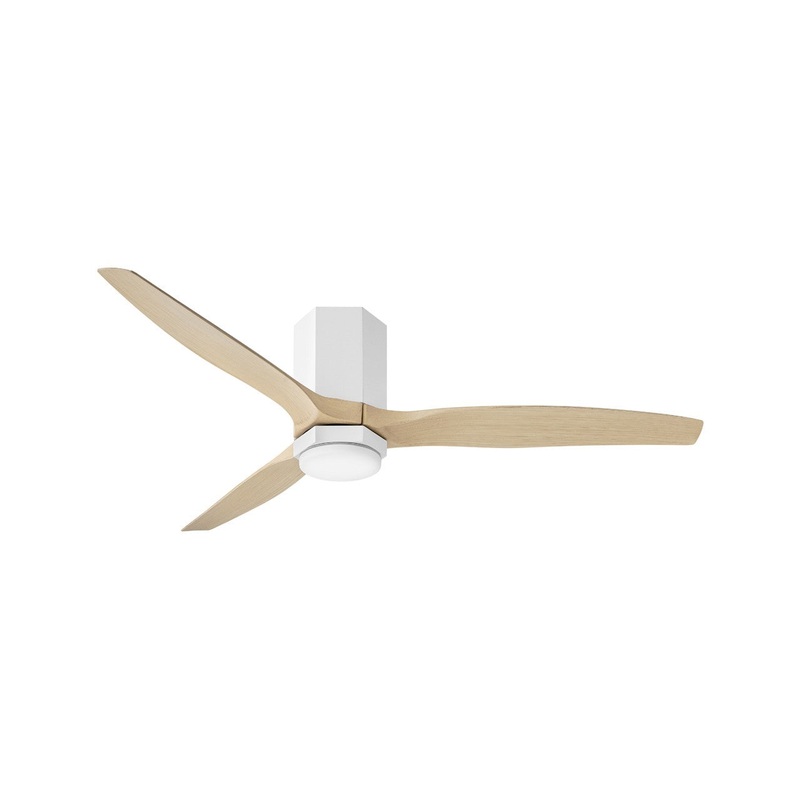 52″ Ceiling Fan from the Facet Collection in Matte White Finish by Hinkley