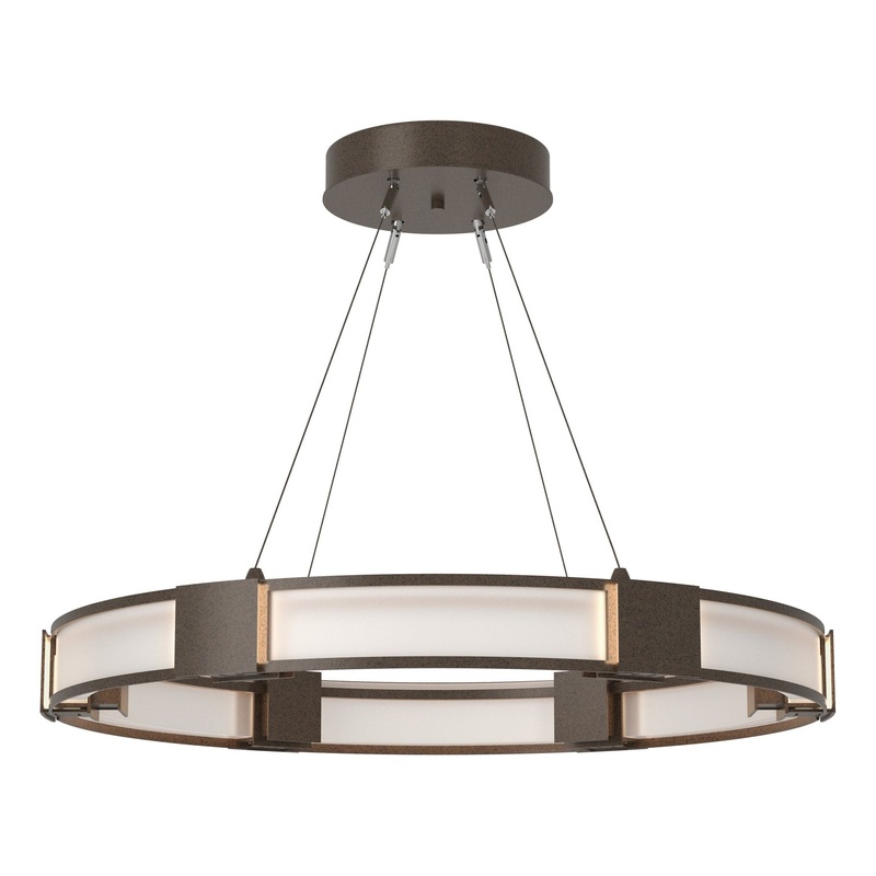 Aura Glass Pendant Bronze Frosted Glass (FD)
