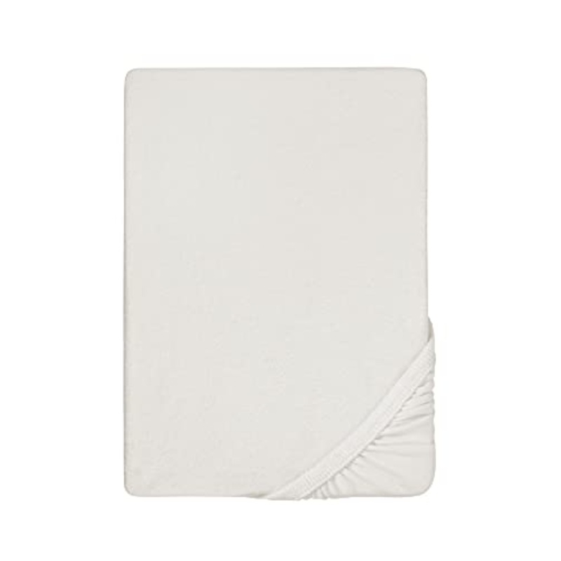 Biberna 0012344 Lenzuolo Frottee-Stretch (Altezza Materasso max. 22 cm) 1X 90X190 cm > 100X200 cm, Grigio