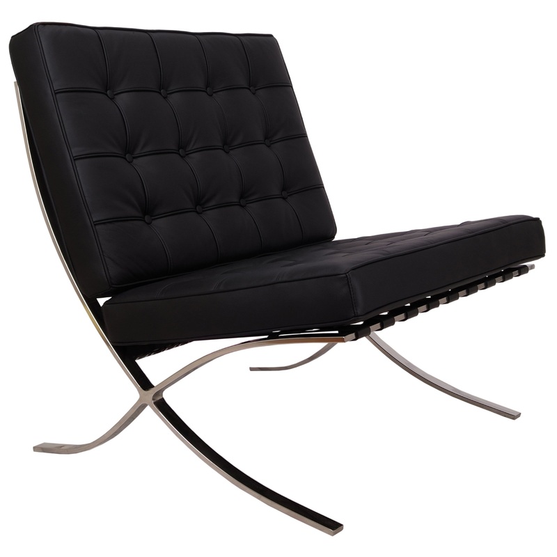 Black Barcelona Chair – Classic Version – Replica