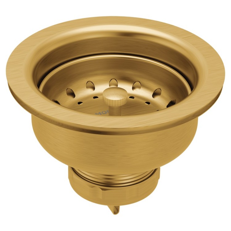Drain Assembly with Basket Strainer Brushed Gold