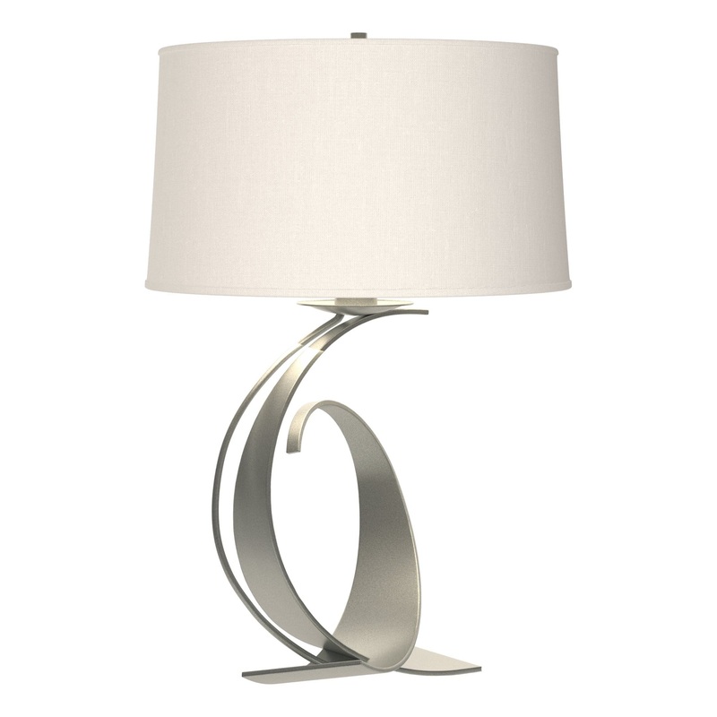 Fullered Impressions Large Table Lamp Vintage Platinum Natural Anna Shade (SF)