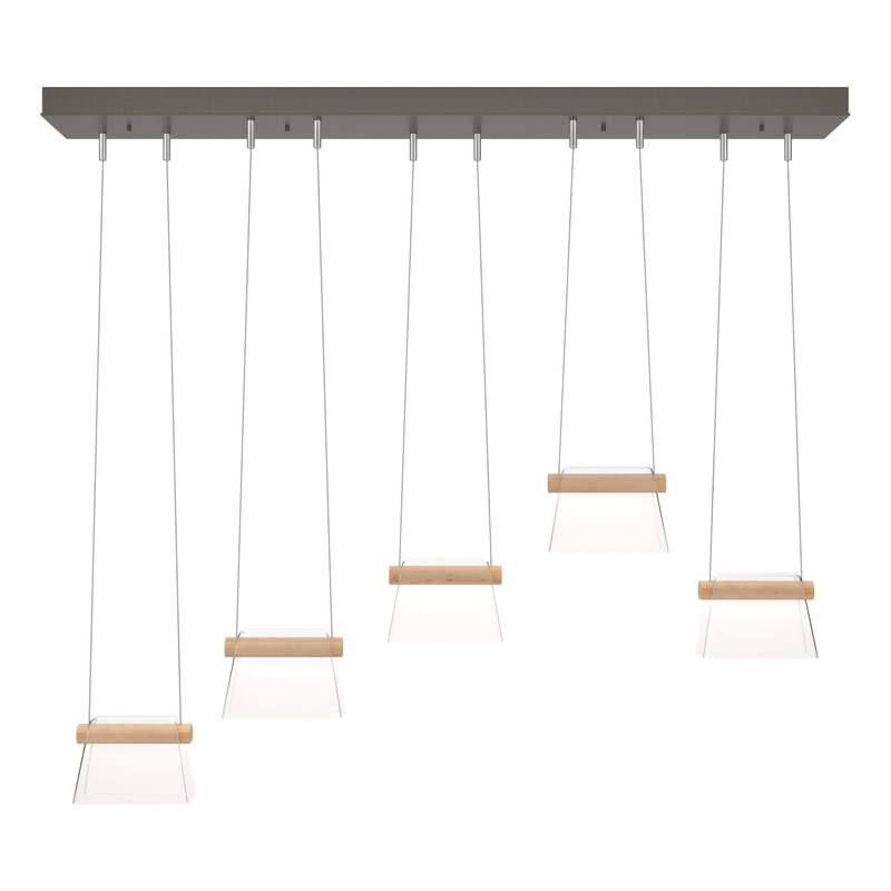 More Cowbell LED Pendant Dark Smoke Clear Glass (ZM)