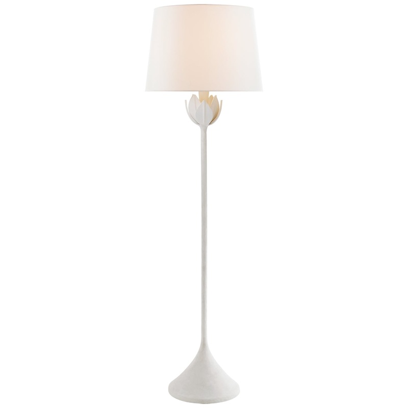 One Light Floor Lamp from the Alberto Collection in Plaster White Finish by Visual Comfort Signature