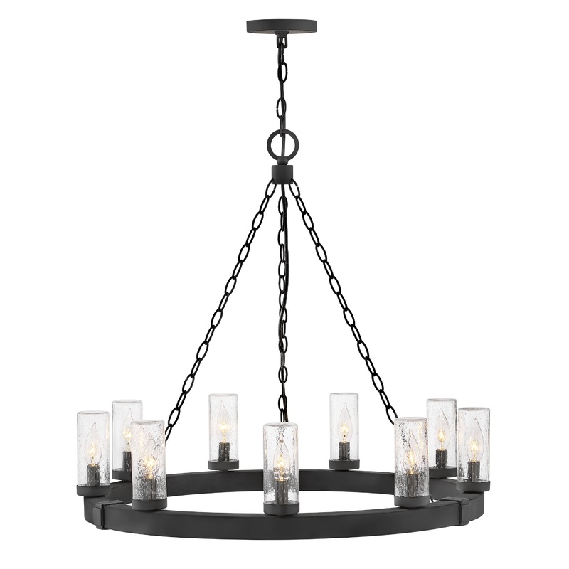 Sawyer Medium Single Tier Chandelier Black 3.5W / 12V Bulb(s) – Included