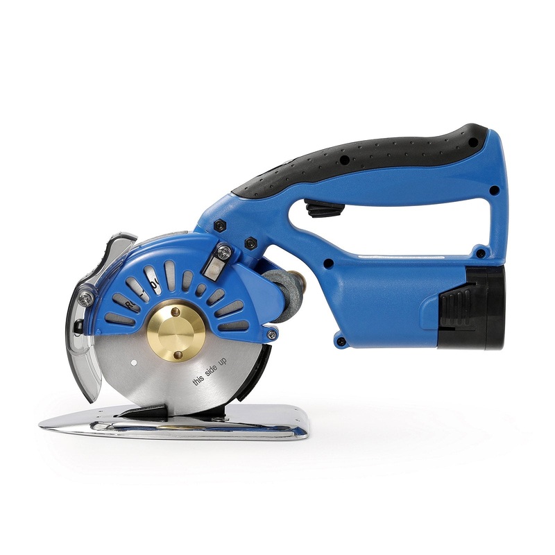 VEVOR Fabric Cutter, 5-Speed Cordless Electric Rotary Fabric Cutting Machine, 1.1″ Cutting Thickness, Octagonal Knife, with Replacement Blade and Battery Charger, for Multi-Layer Cloth Fabric Leather