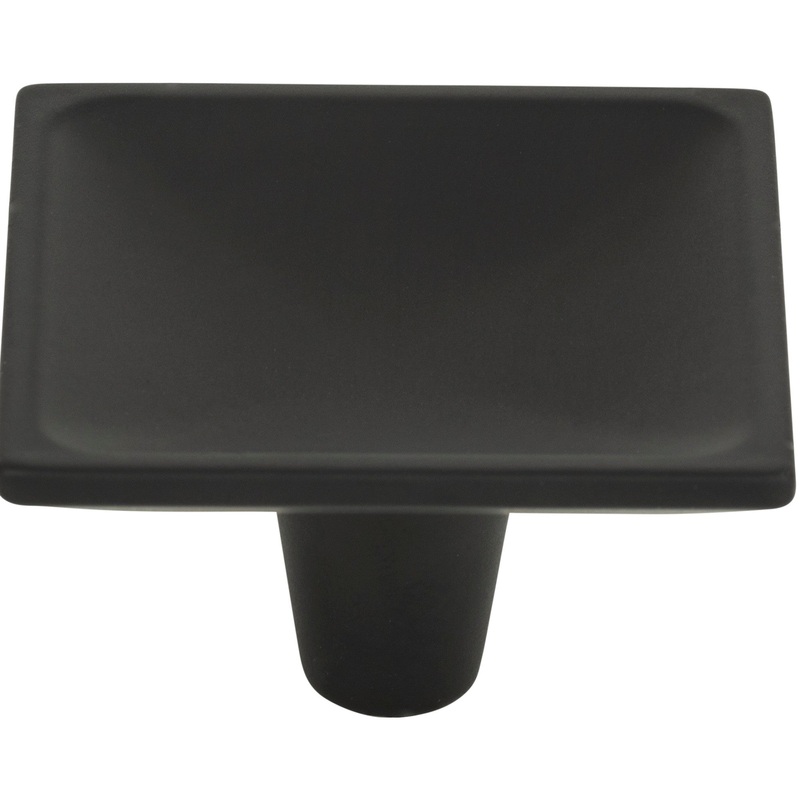 Atlas Homewares Dap Square Knob 2 Inch Matte Black