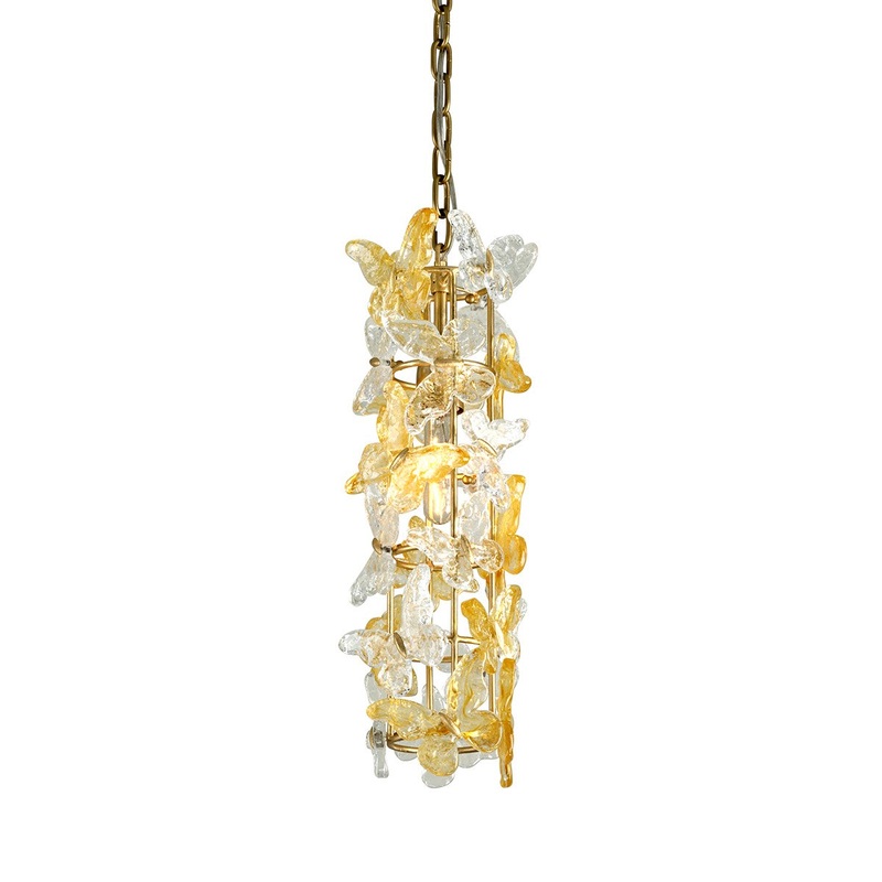 Corbett Lighting 279-41-GL Milan One Light Pendant Gold Leaf (Discontinued)