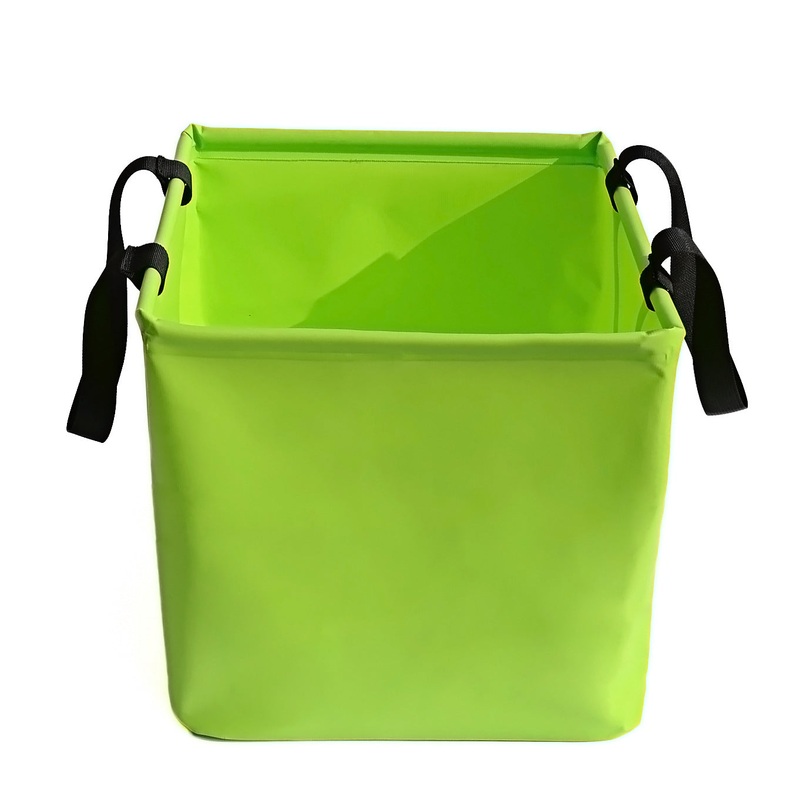 Green 25L Collapsible Bucket – Heavy-Duty PVC Waterproof Folding Pail for Fishing, Camping & Car Washing