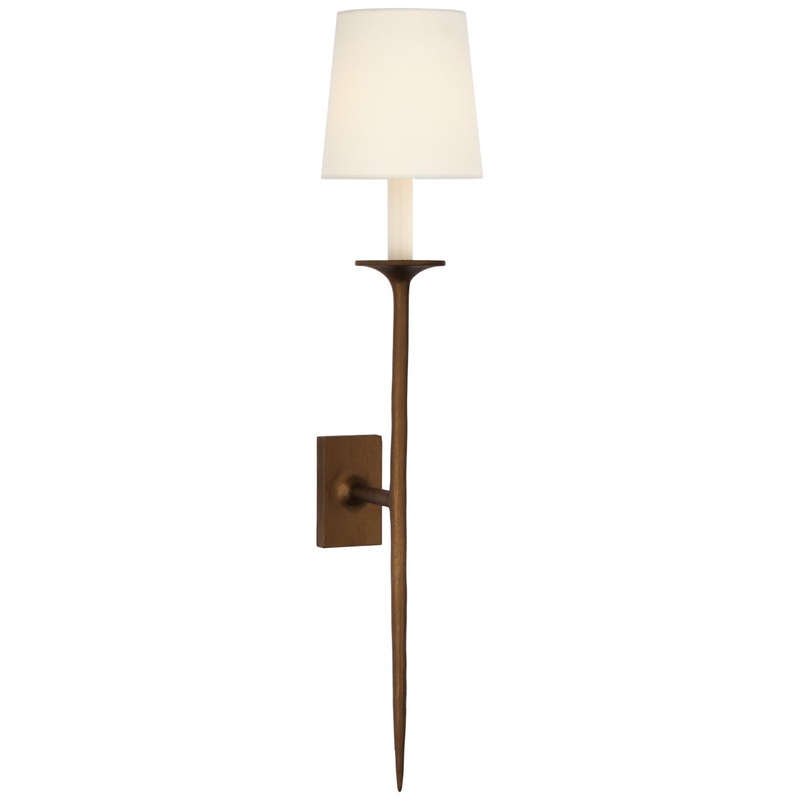 LED Wall Sconce from the Catina Collection in Antique Bronze Leaf Finish by Visual Comfort Signature