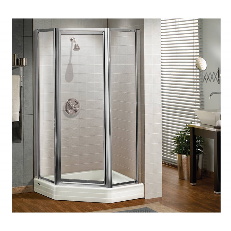 MAAX 137720-900-084-000 Silhouette Plus Neo-angle 36 x 36 x 70 in. Pivot Shower Door for Corner Installation with Clear glass in Chrome
