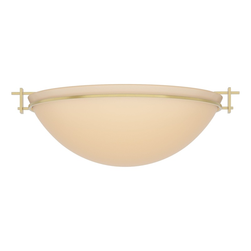 Moonband Large Semi-Flush Modern Brass Sand Glass (SS)