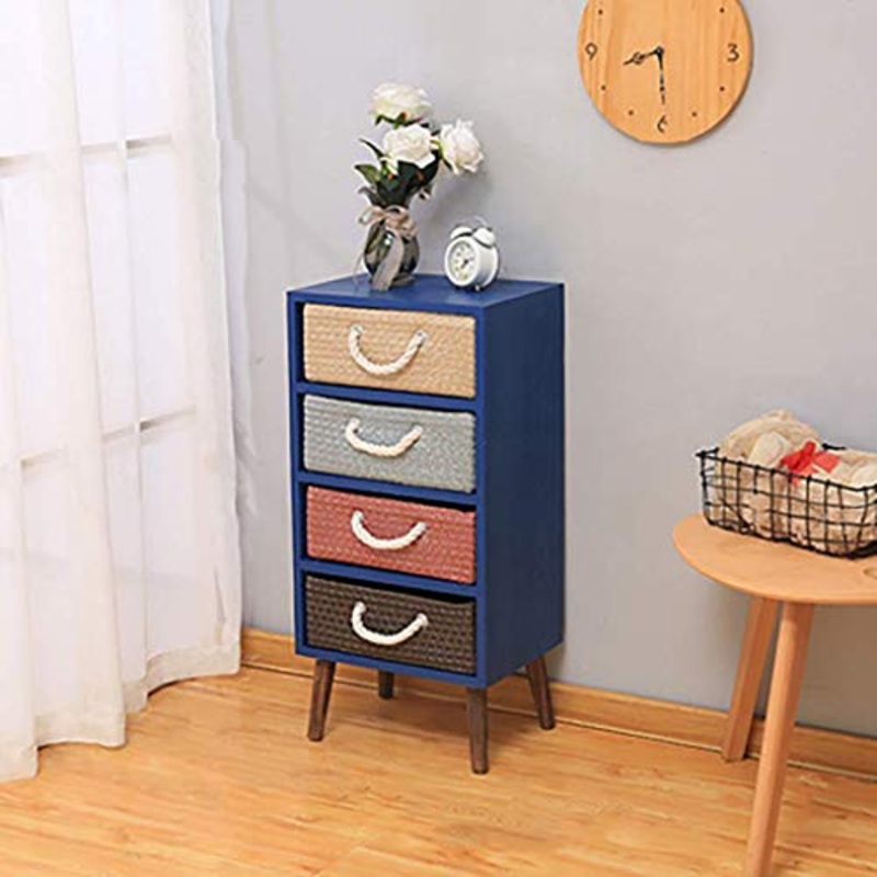 MTYLX Cassettiera Multiuso per Ufficio Cassettiera per Archivio Cassettiera Armadietto Cassettiera Armadietto Comodini Mobili in Legno Massiccio 4 Cassetti Camera da Letto Soggiorno Tipo Di Cassetto