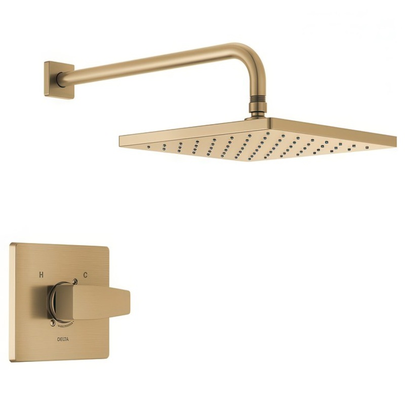 Shower Trim Modern 14 Series Monitor 1 Lever Brilliance Champagne Bronze WaterSense ADA 1.75 Gallons per Minute