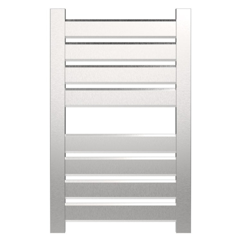 Towel Warmer Vega 8 Bar Hardwire 853 BTU 23 x 37 Inch Brushed Stainless 304 Stainless Steel