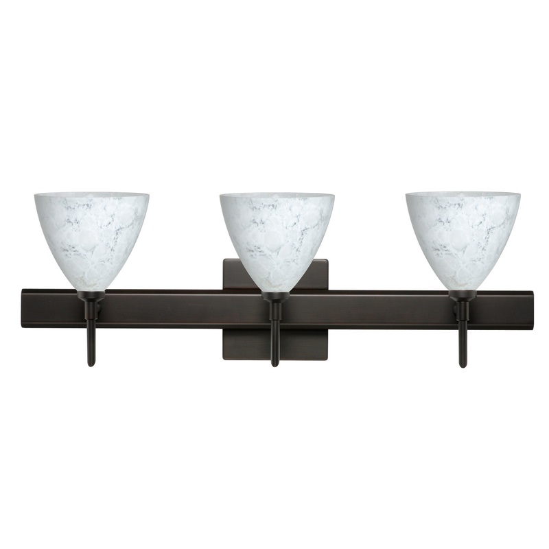 Besa 3SW-177919-BR-SQ Mia Three Light Wall Sconce Bronze