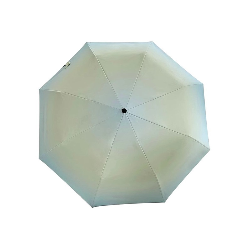 Blue Gradient Gradient Automatic Folding Umbrella – Sun & Rain Protection for Women