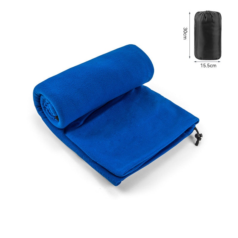 Blue Versatile Double-Sided Fleece Bag Liner – Lightweight & Portable Travel Blanket for Camping & Outdoors
