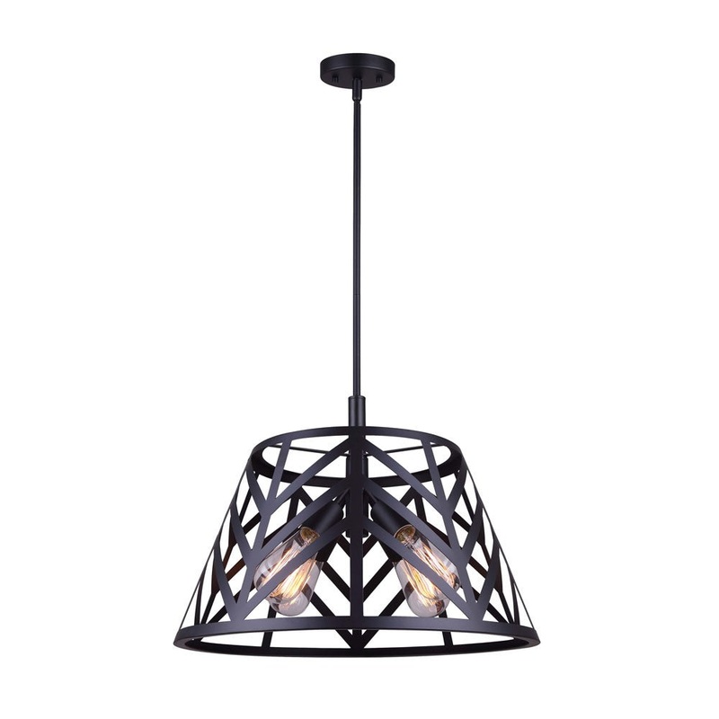 Canarm ICH635B04BK19 Maud Four Light Chandelier Matte Black