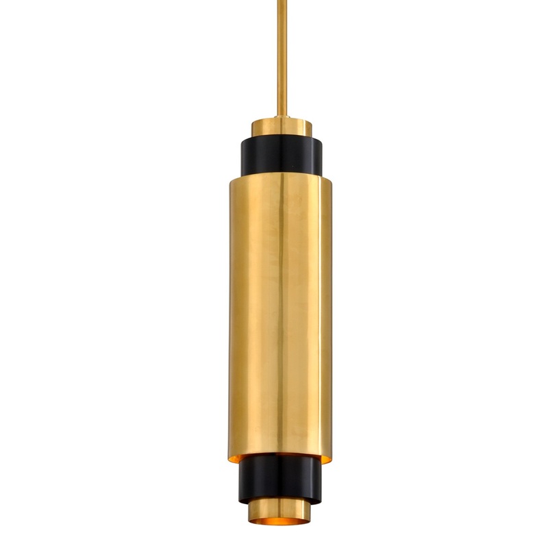 Corbett Lighting 303-42 Sidcup One Light Pendant Vintage Brass Bronze Accents
