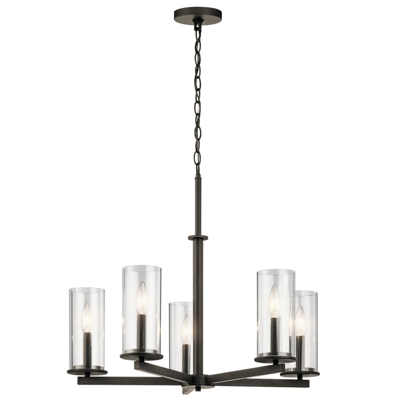 Kichler 43999OZ Five Light Chandelier, Olde Bronze