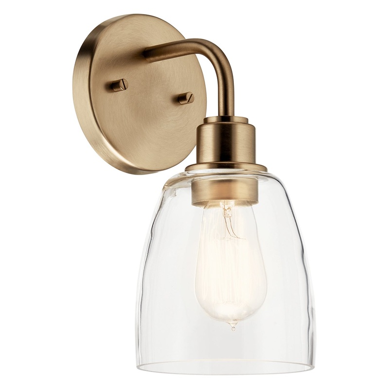 Kichler 55100CPZ One Light Wall Sconce, Champagne Bronze
