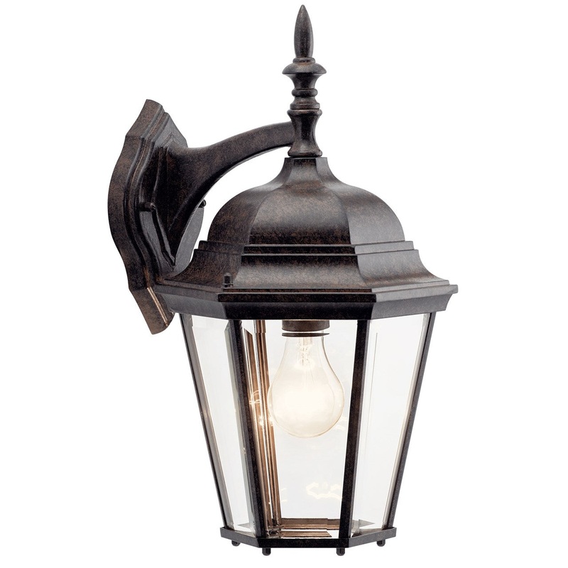 Kichler 9655TZ One Light Outdoor Wall Mount, Tannery Bronze
