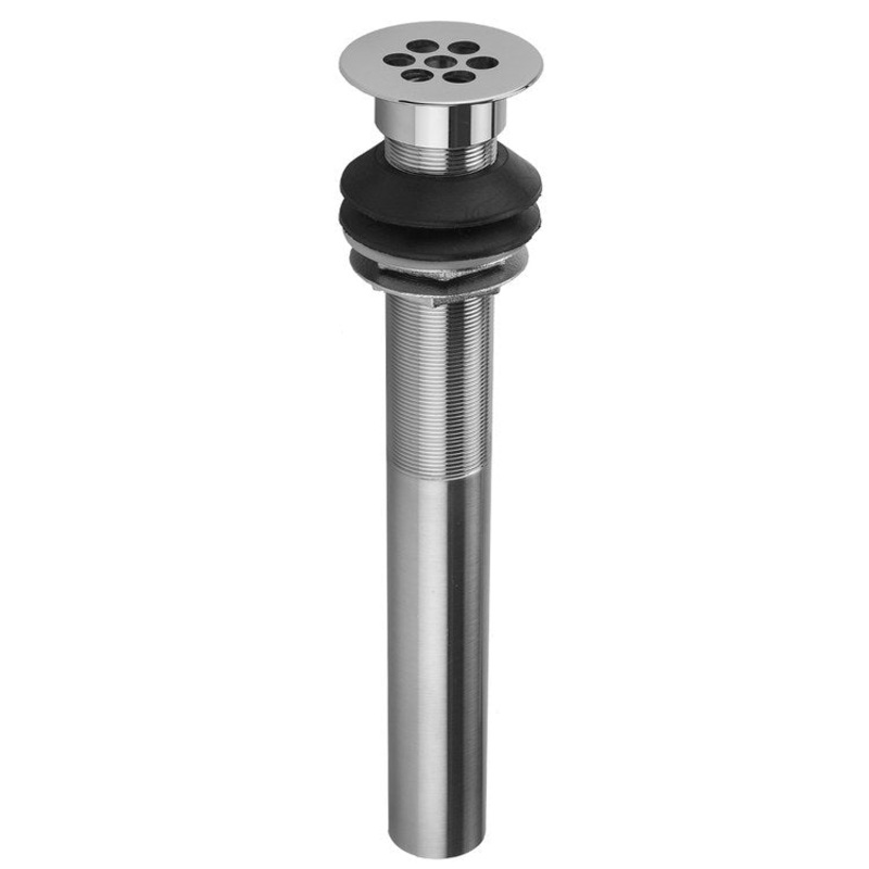 Lavatory Drain Wide Hole Grid Less Overflow 1-1/2 Inch Vintage Bronze for Vessel Sinks 10-4/9 Inch Length