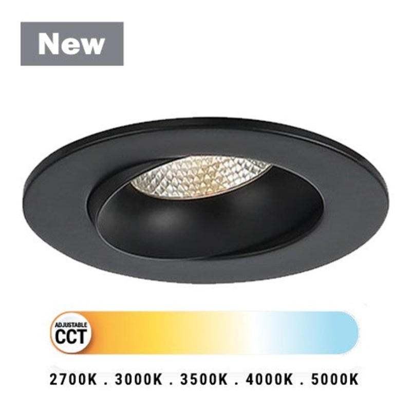 LED Gimbal from the Midway Collection in Black Finish by Eurofase