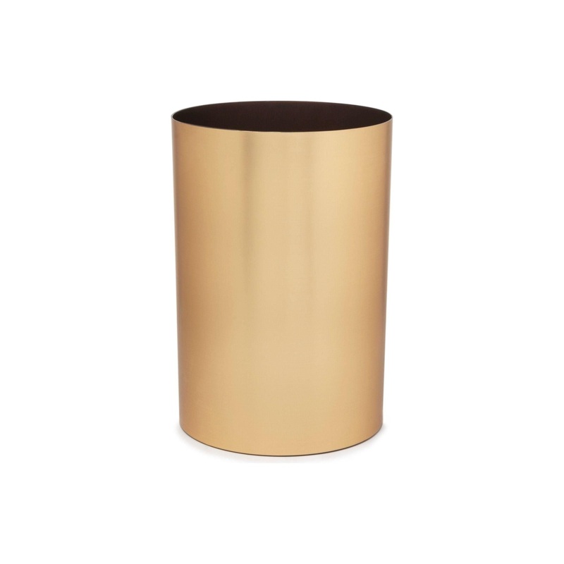 Metalla Trash Can 4.5 Gallon (17L) Capacity Matte Brass