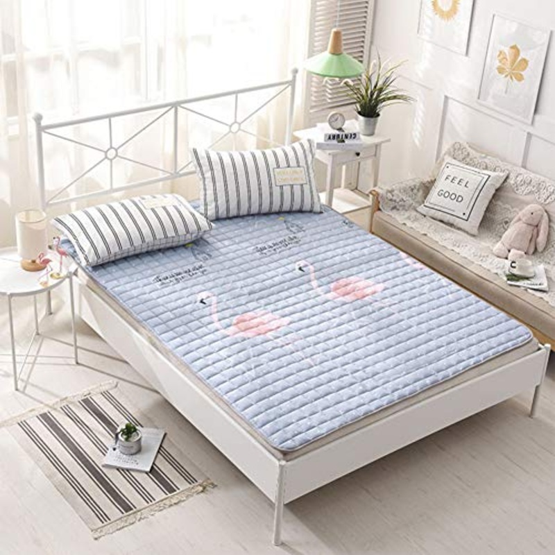 Nileco Topper Completo Trapuntato Mattress, Pieghevole Tatami Tappetino Cotone Materasso Futon Twin Pad Giapponese Traspirabilit Lavabile Coprimaterasso-c 150x200cm(59x87inch)