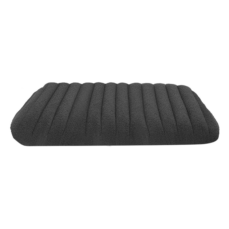 Pawz M Size Orthopedic Dog Bed with Sherpa Plush Removable Cover in Grey