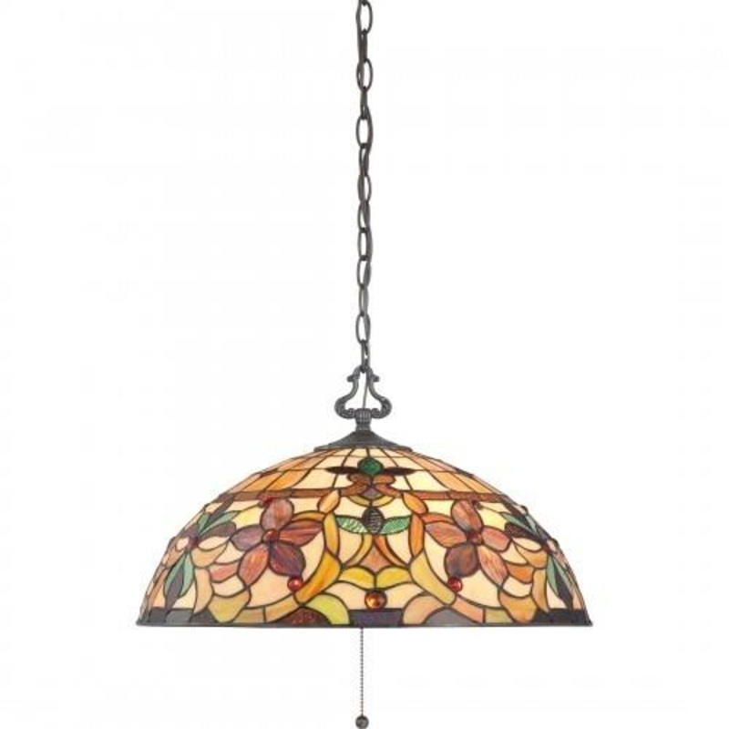 Quoizel TF878CVB Kami Pendant tif vintage bronze 20″ Pendant