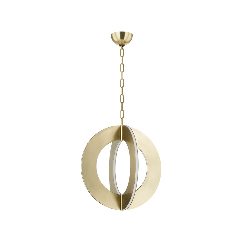 Samos 4-Light LED Pendant Vintage Brass