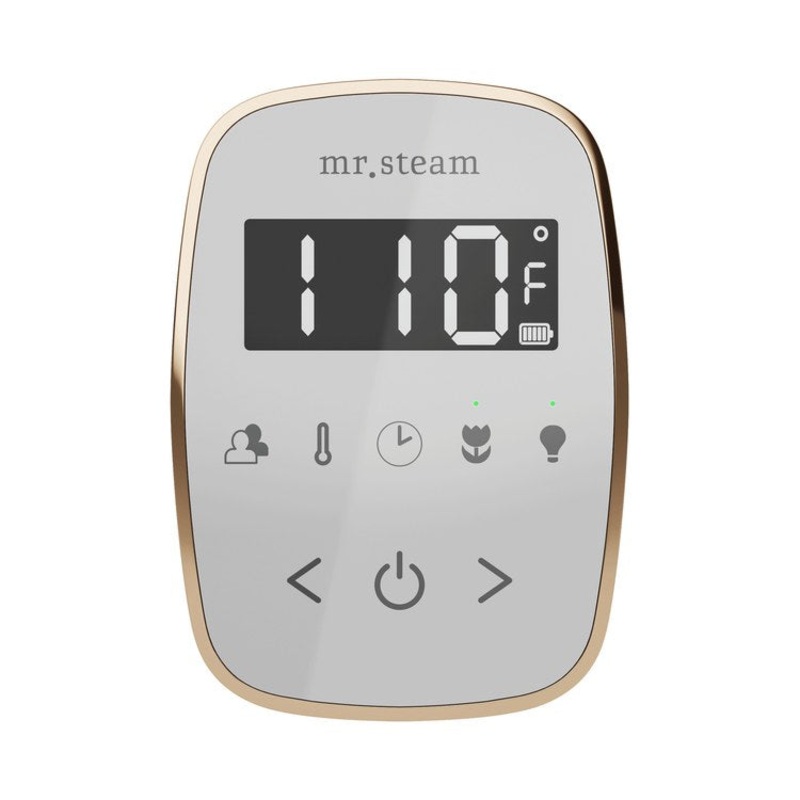 Steam Kit TempoFlex White/Polished Chrome Shower Control with Steamhead for MS90 to MSSUPER3