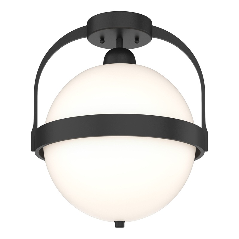 Atlas Semi-Flush Black