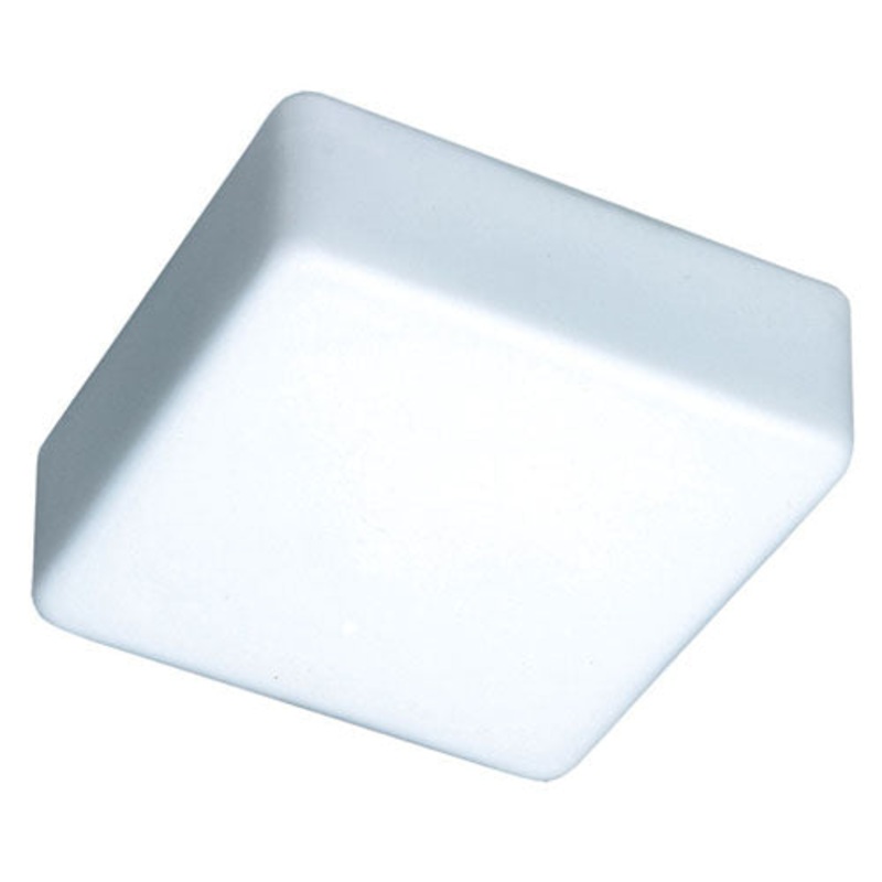 Besa 888407C Geo One Light Ceiling Mount Opal Matte
