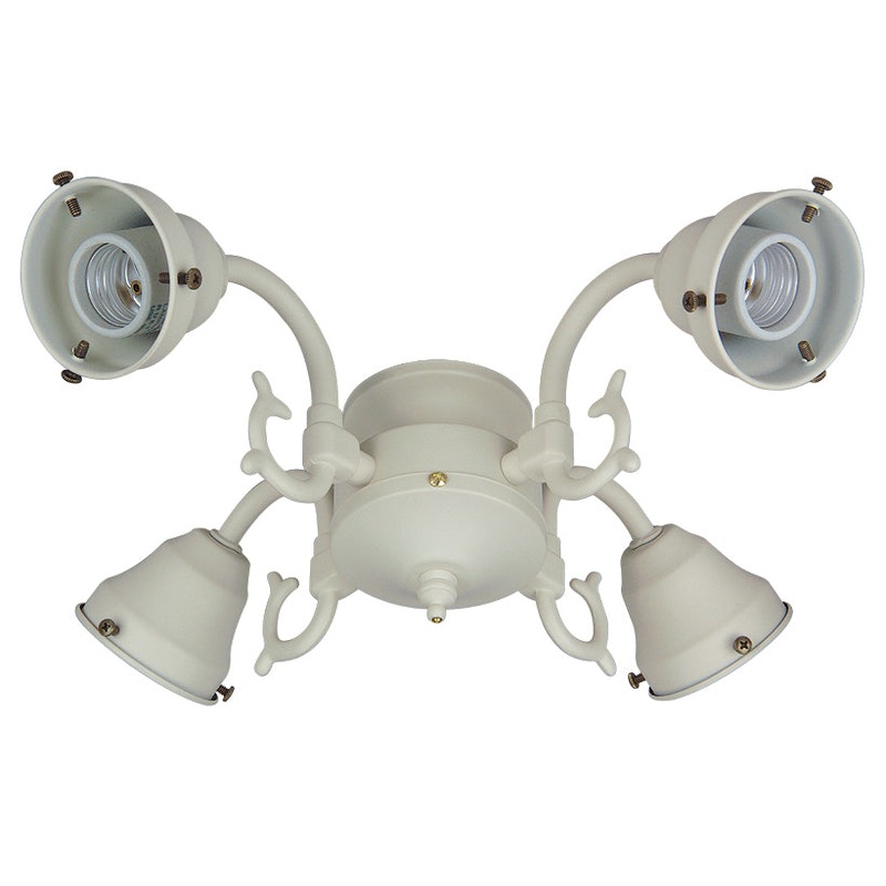 Craftmade F440-AW-LED Universal Four Light Fitter Antique White (Discontinued)