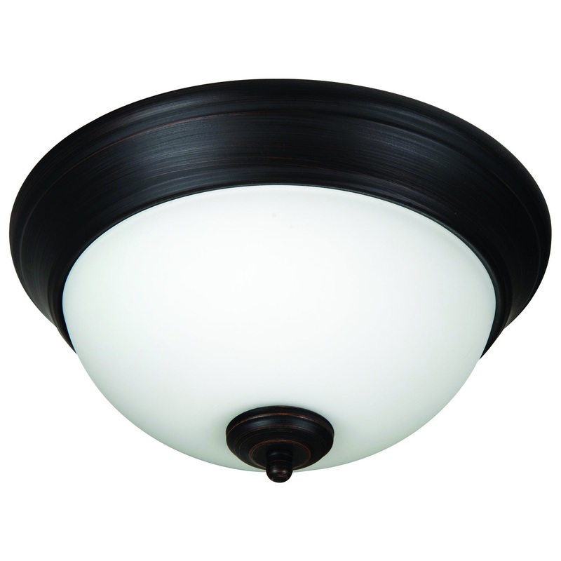 Craftmade XP11ABZ-2W Flushmount Two Light Flushmount Aged Bronze Brushed (Discontinued)